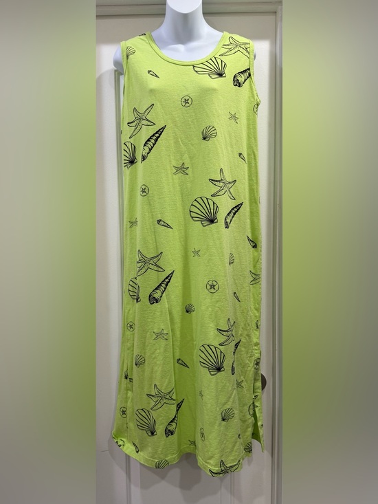 Casual & Main Reaort Wear Dresses & Skirts - Casual & Main Resort Wear Lime Seashell Maxi Dress Size Medium 🐚